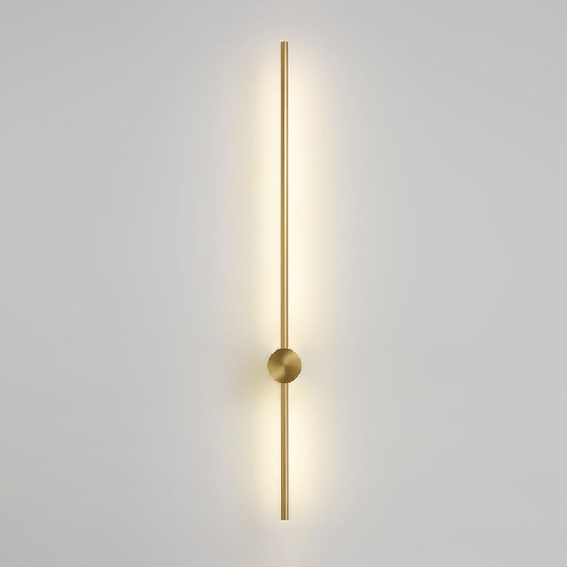 Linear Shape Metal Wall Sconce Modern Style Multi Lights Wall Mount Lighting