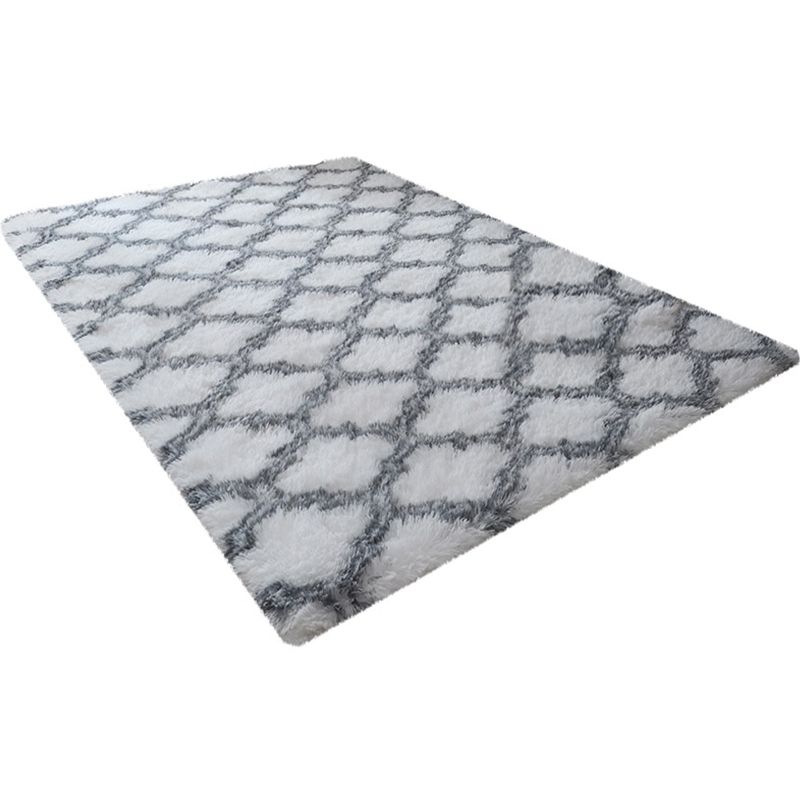 Einfacher Gitterteppich Multi-Farbe Moderne Teppichsynthetik Nicht-Schlupf-Backing Easy Care Teppich für Wohnzimmer