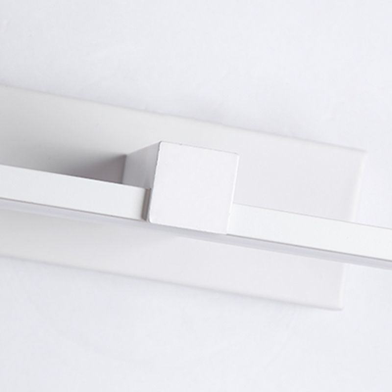 Linear Shade Metal Wall Sconce Lighting Modern 1- Light Mirror Wall Mount Light Fixture