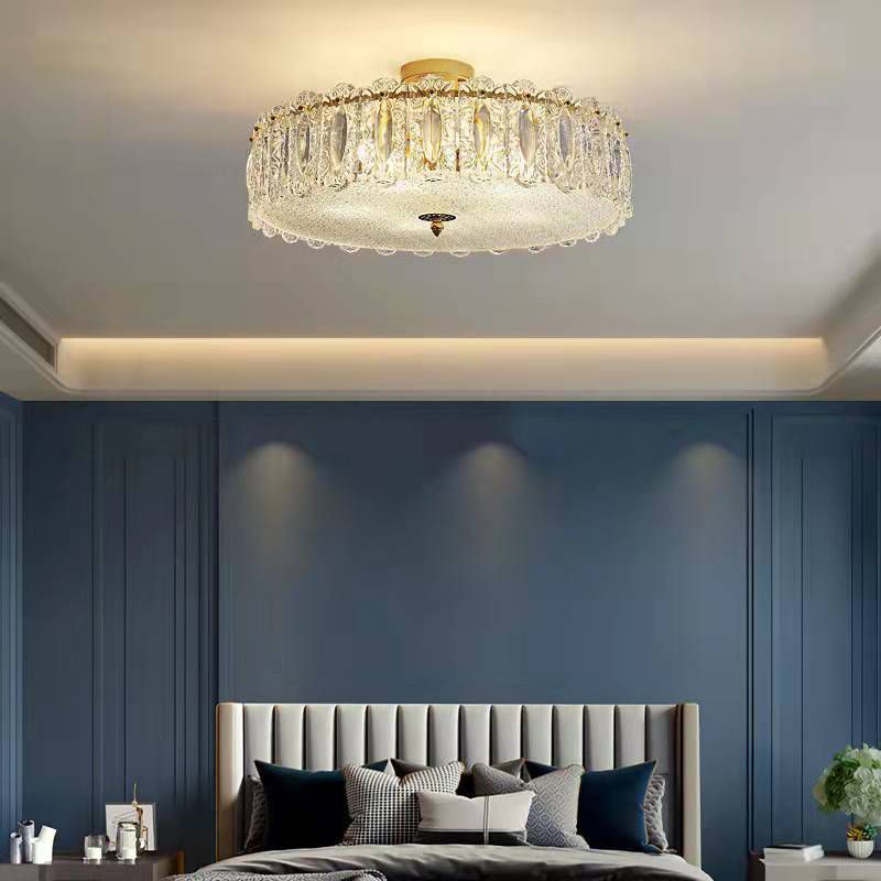 Creative Ceiling Light Nordic Glass Flush Mount Light Fixture for Sitting Room