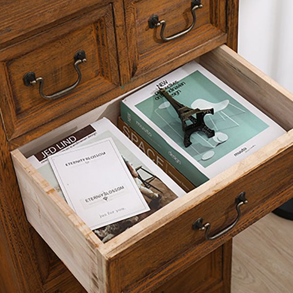 Coastal Storage Chest Dresser Solid Wood Storage Chest , 13.65 Inch Width