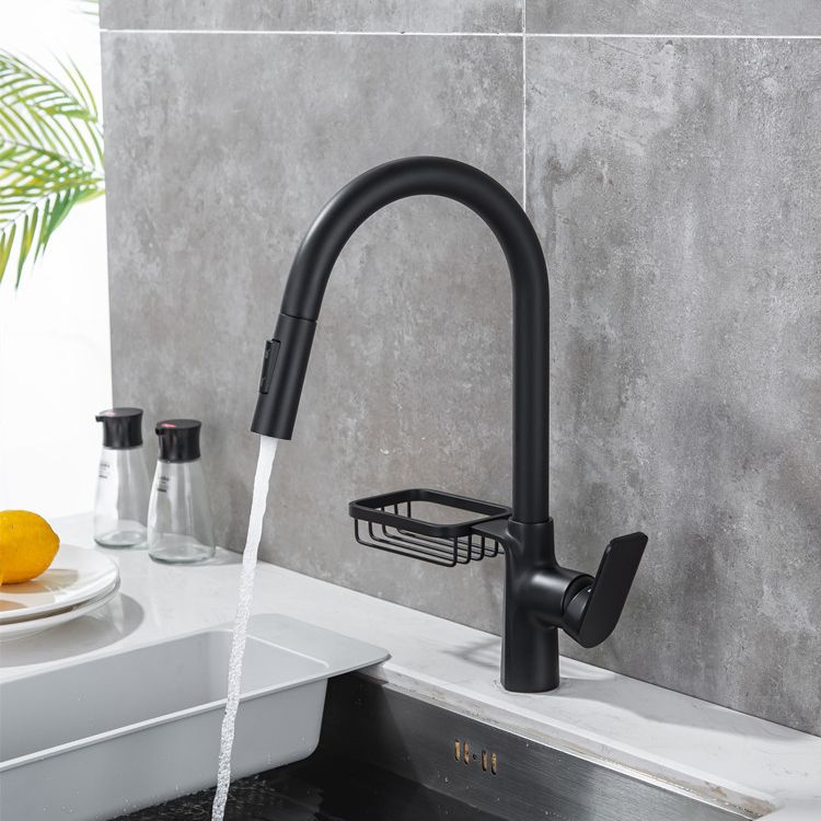 Modern Pull Down Kitchen Faucet Single Handle Faucet with Pull Out Sprayer