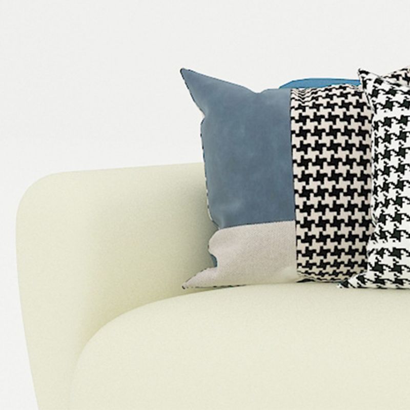 Fabric Sofa in Blue With Tight Back for Living Room,Apartment