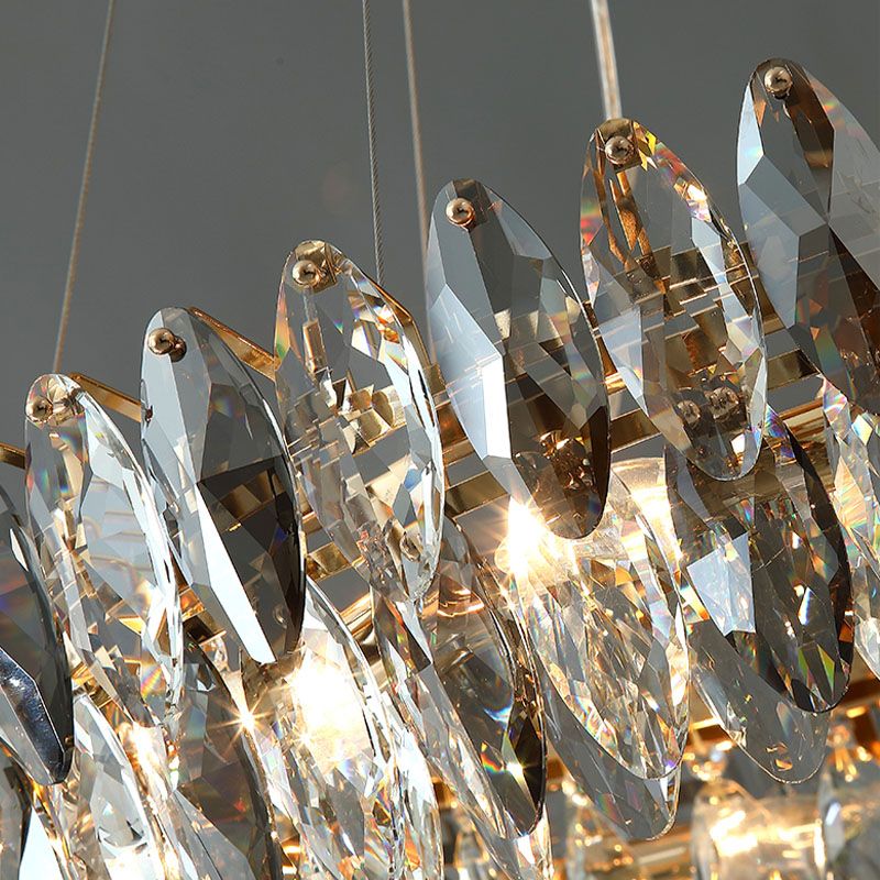 Post Modern in stile Crystal Island Light Smoke Grey Grey Simplicità Ampiccarsi per sala da pranzo