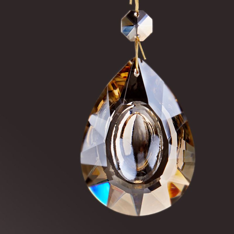 1 / 2 - Light Solid Brass Wall Sconce Post Modern Wall Armed Sconce with Crystal Accent