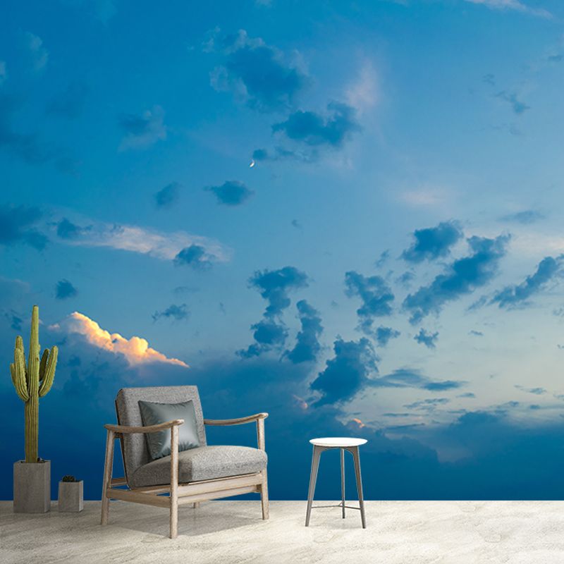 Sky Photo Mural Wallpaper for Restaurant Bedroom Decor, Made to Measure