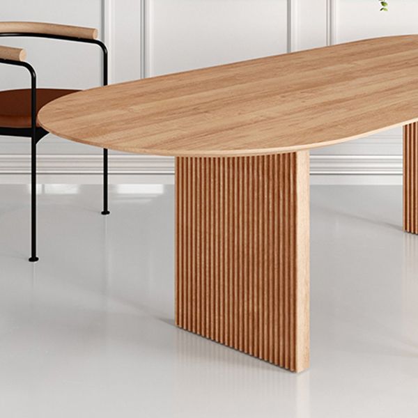 Pine Solid Wood Dining Table Contemporary Dinner Table for Home Kitchen