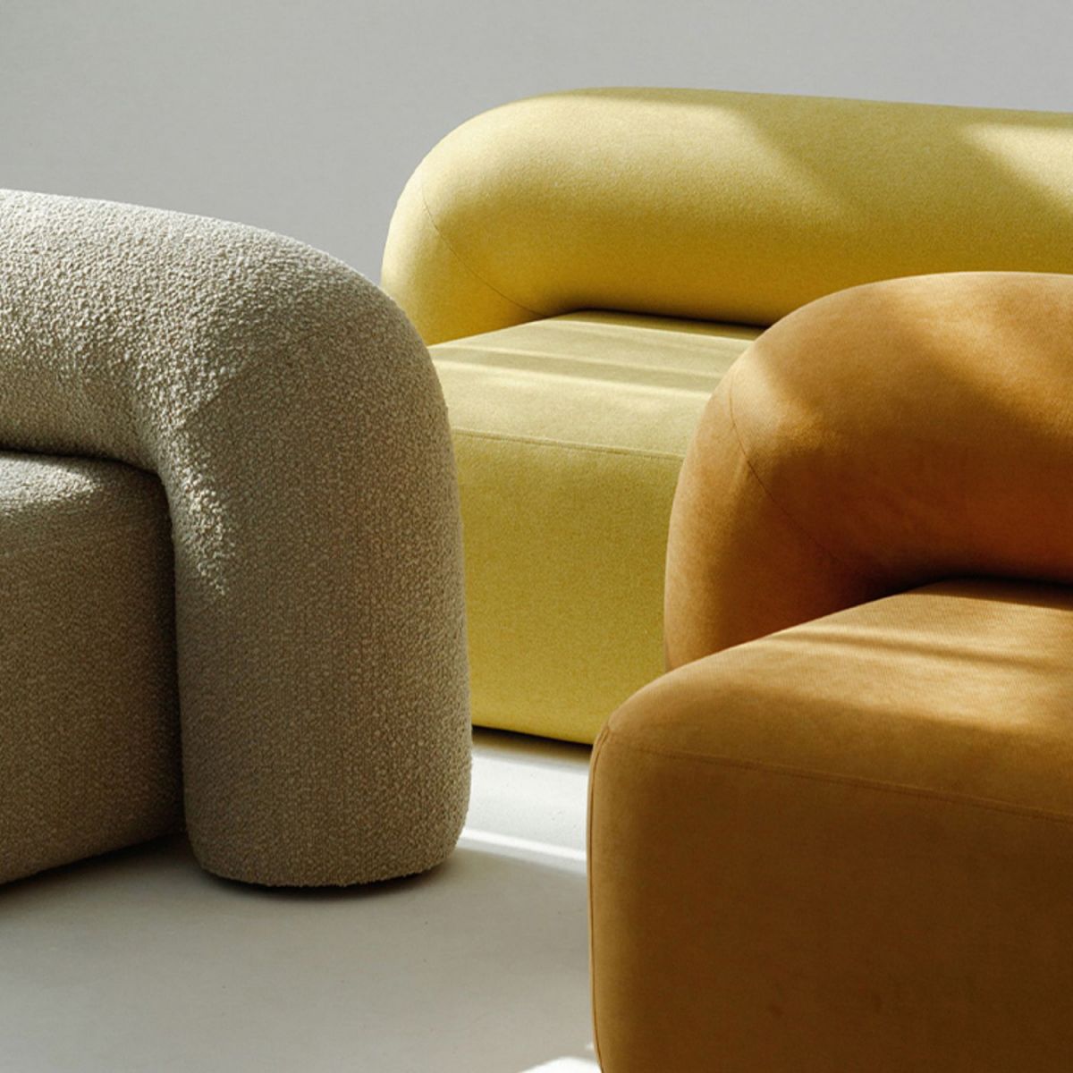 Modern Minimalist Velvet Sofa 2/3-Seater Armless Living Room Sofa