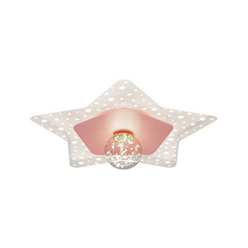 LED Flush Mount Light Gypsophila Modern Ceiling Lamp for Bedroom