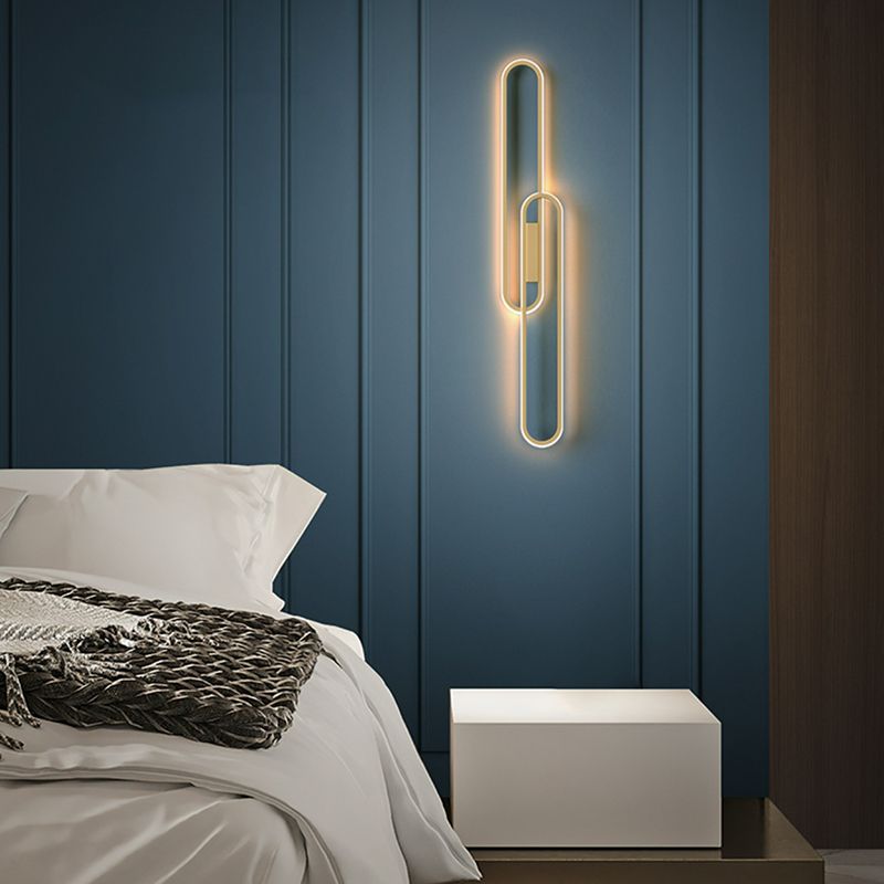 Modernism Metal Gold Wall Mounted Sconce 2-Light Wall Light for Foyer