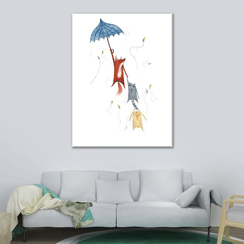 Eenvoudige canvas muurkunst veelkleurige dierenschilderij muurdecoratie voor huisinterieur
