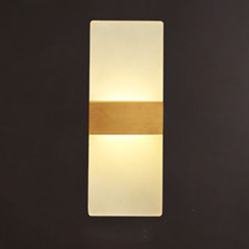 Modernism Simplicity Geometry Wall Lamp Creative Brass Staircase Corridor Lighting Sconce in Gold