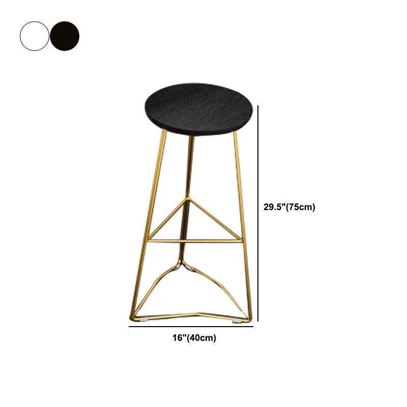 Metal Frame Glam Pub Table Set with Wood Top 1/2/3 Pieces Matte Finish Bar Set for Home