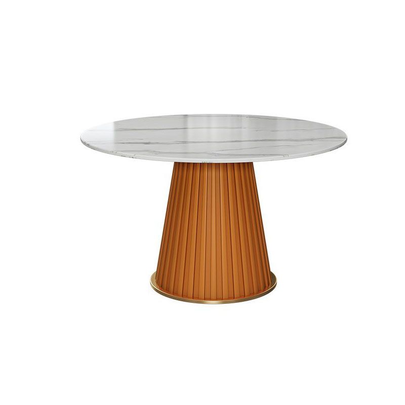 Traditional Luxury Dining Table Round Pedestal Table for Home
