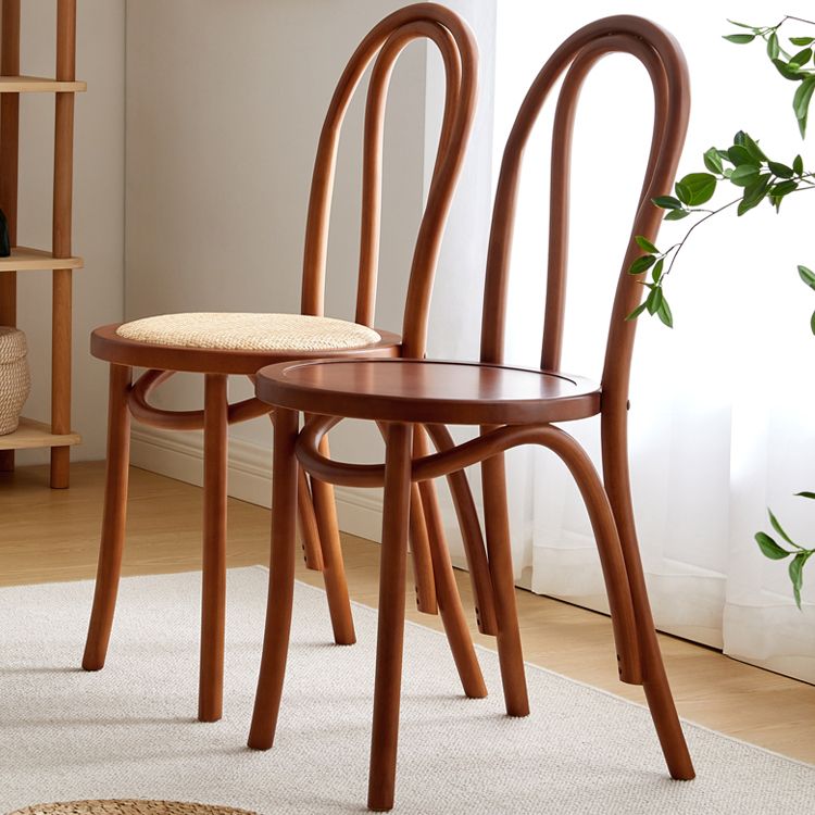 Silla de madera de haya de estilo moderno, juego de sillas de cocina con parte trasera Windsor