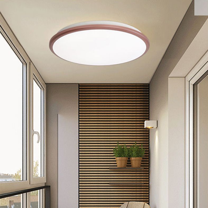Simplicité Round Flush Mount Lamp for Living Room Modern Style LED Ceiling Light