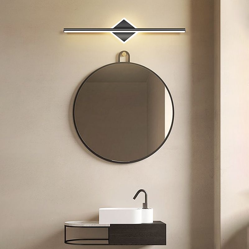 Black Strip Minsist Mirror Light Nordic Style 1 Light Vanity Light pour la chambre