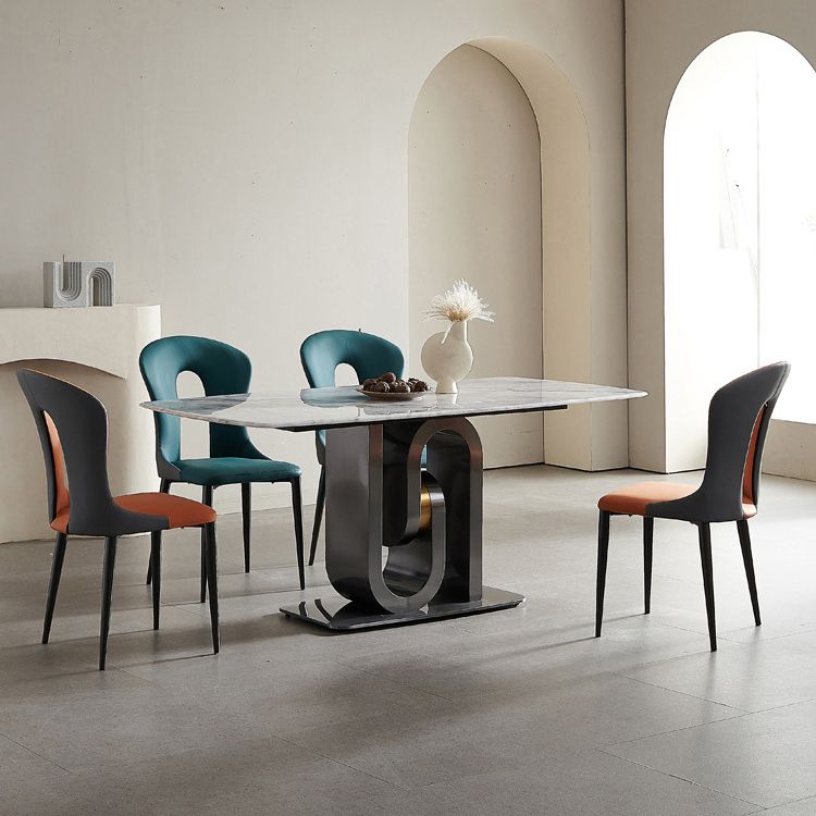 Rectangle Modern Dining Table Set 1/2/5/7 Pcs Dinette Set for Dining Room