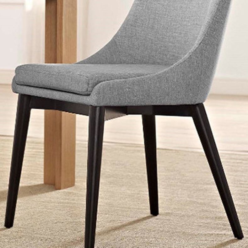 Chaise latérale tapissée contemporaine de restaurant finition mate Parsons dinant la chaise