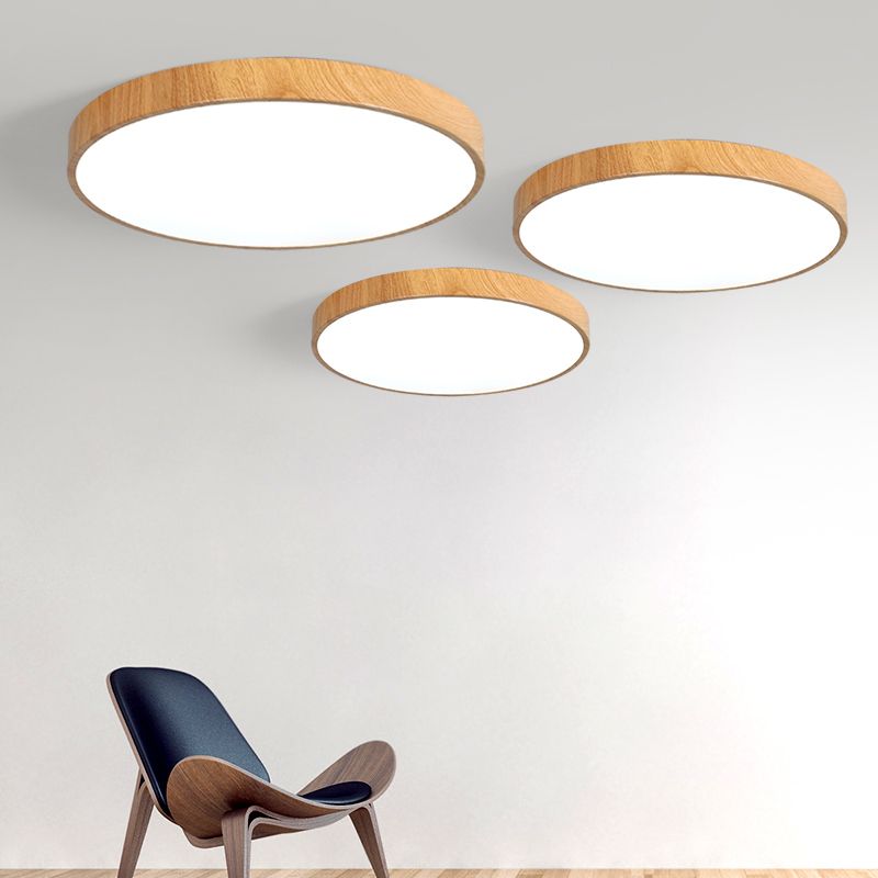Montaje empotrado LED circular de color de registro en luz de techo de hierro forjado de estilo conciso moderno para sala de estar