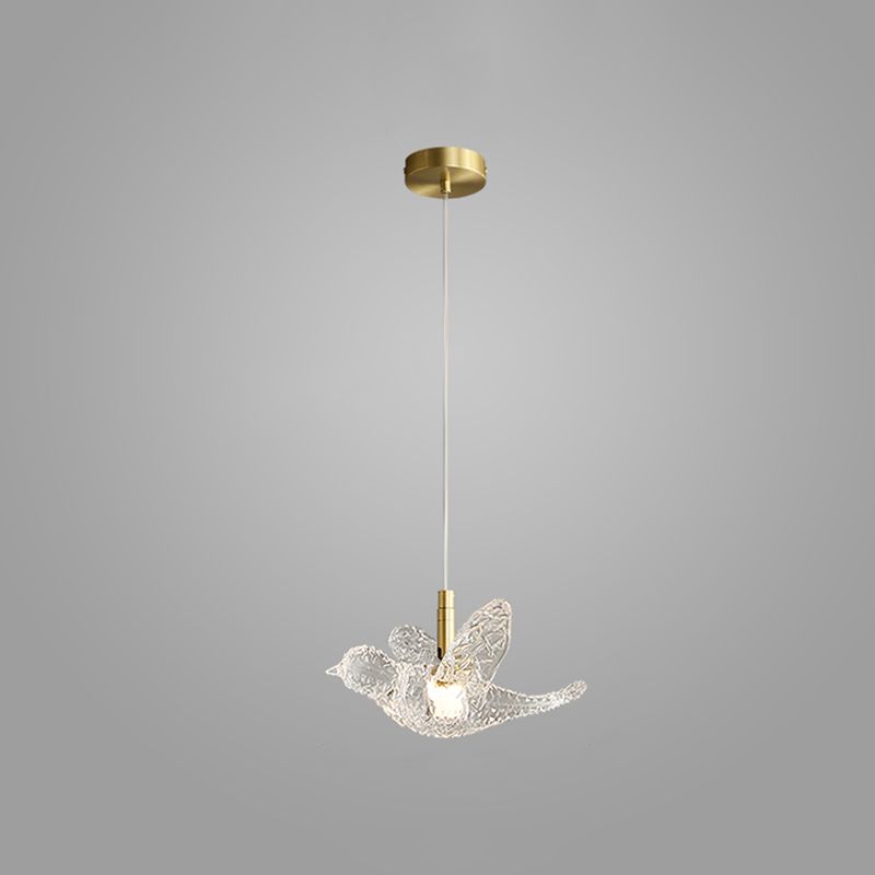 Klein bed ophanging verlichtingsarmatuur Acryl Minimalistische LED LED DOWN -verlichting hanger in messing