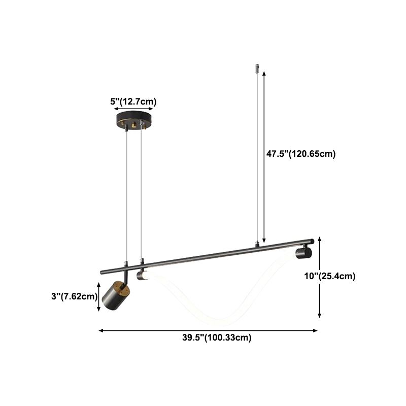 1 Light Hanging Ceiling Lights Modern Hanging Light Fixtures for Dining Room