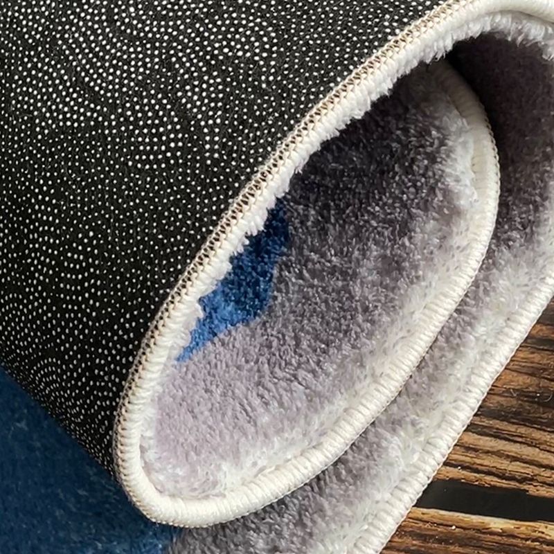 Artistic Carpet Polyster Round Stripe Print Rug Polyster Stain Resistant Area Rug for Living Room