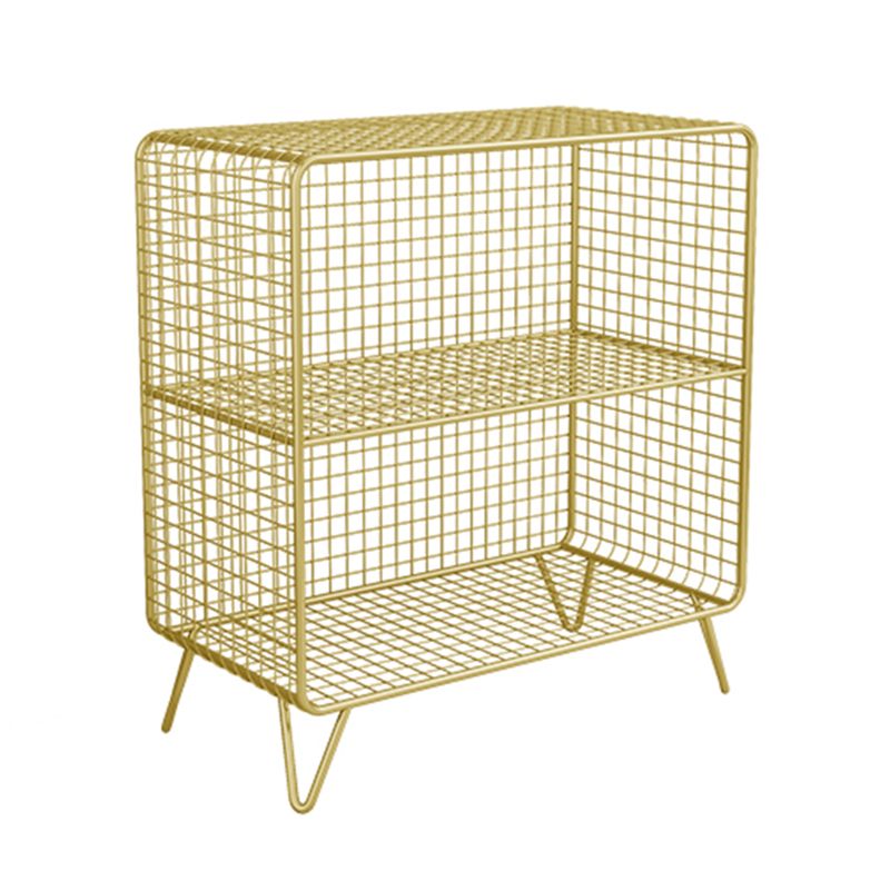 Libreria moderna chiusa con ripiani rettangolari in metallo