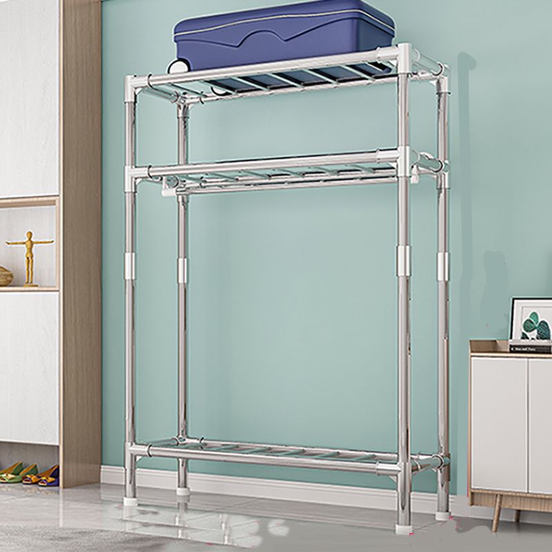 Stainless steel Frame Wardrobe Armoire Modern Home Wardrobe Cabinet