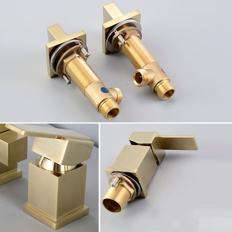 Deck Mounted Metal Freestanding Tub Filler Swivel Freestanding Faucet