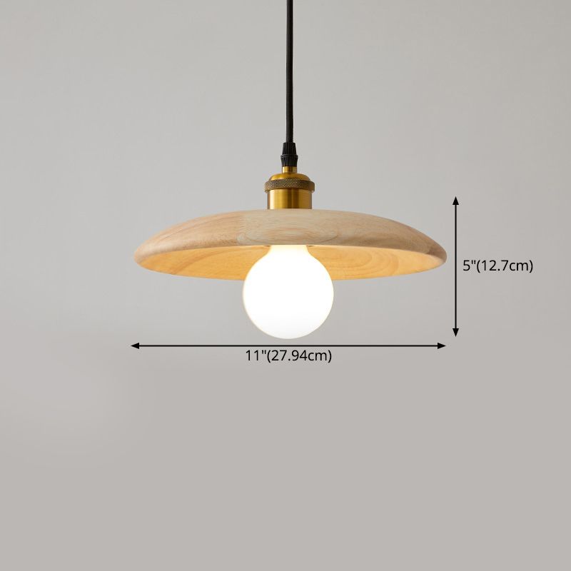 Luminaire à manger en bois de pentification de style nordique de style nordique