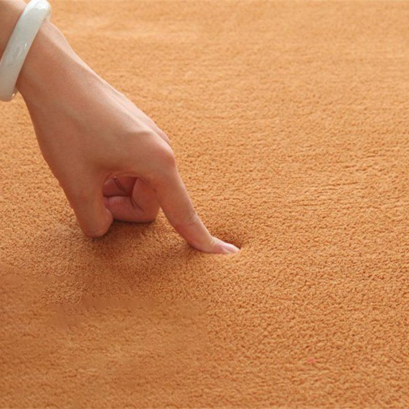 Solid Color Living Room Rug  Carpet Polyester Washable Area Rug