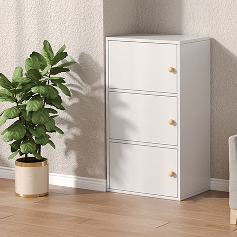 Modern Wooden Accent Cabinet Rectangle Storage Cabinet with Drawer
