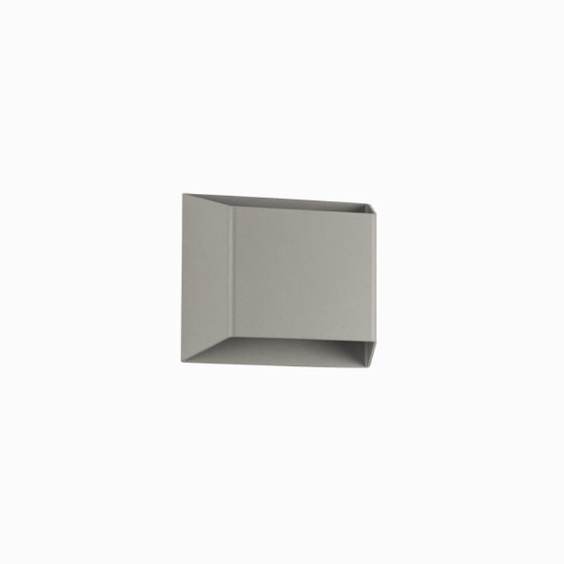 Grey Aluminum LED 1 - Light Wall Fixture Square Wall Mounted Lighting