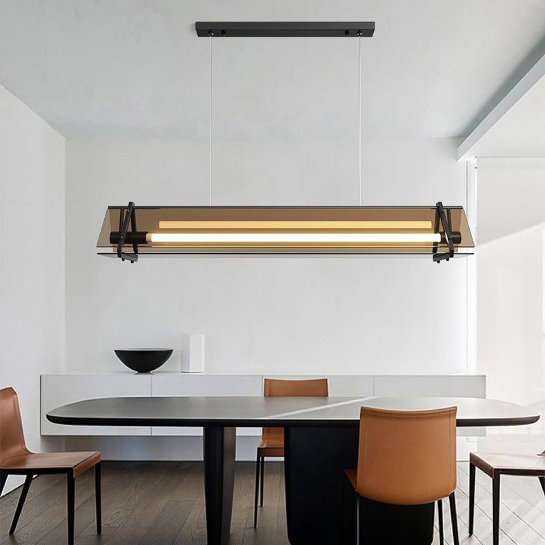 Geometría de estilo moderno Coste de vidrio transparente 1 luz colgante colgante de luz