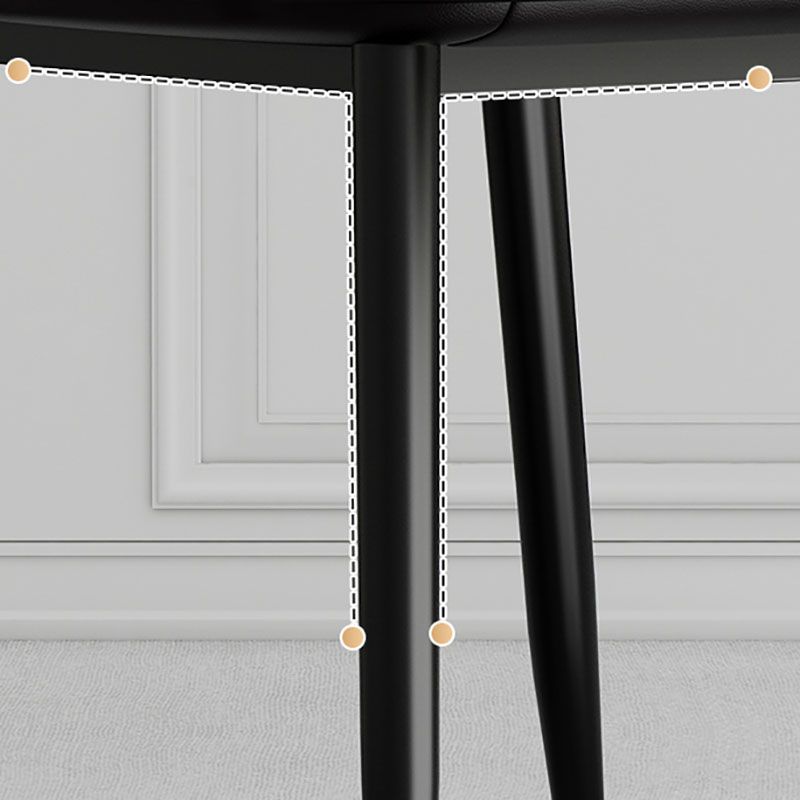Silla de comedor de metal de estilo escandinavo, silla individual de comedor con respaldo lateral