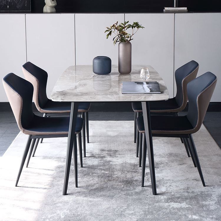 Designer Style Sintered Stone Dining Set Rectangle 1/4/5/7 Pieces Dining Room Table Set