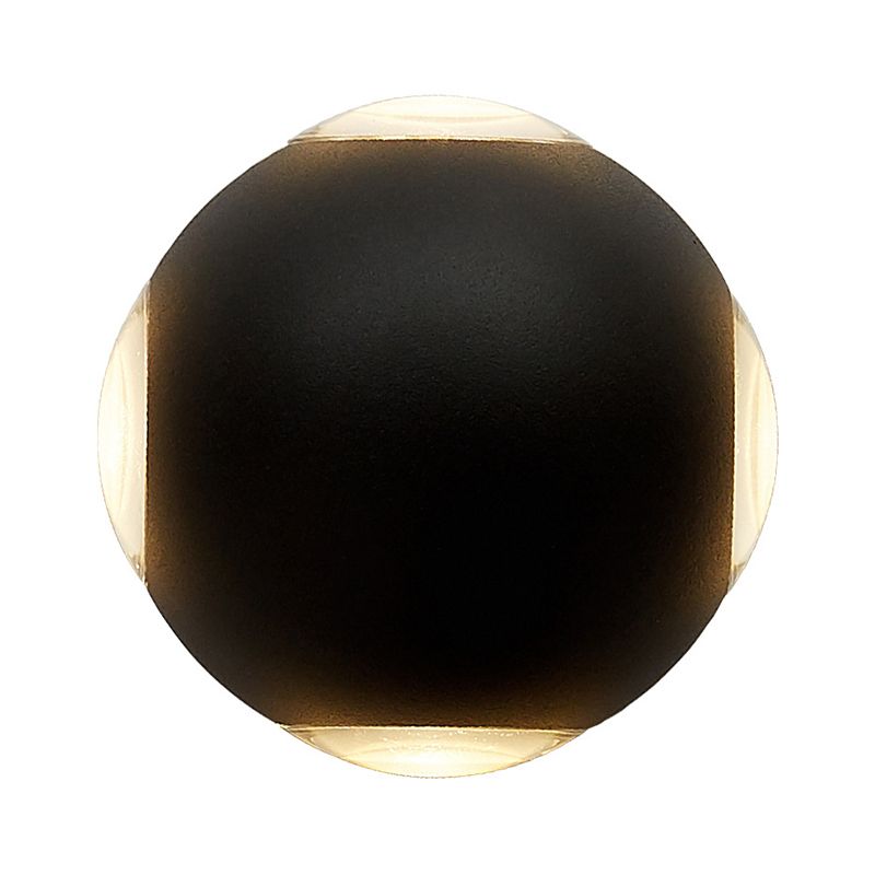 Modern Creative LED Waterproof Wall Lamp Aluminium Sphere Wall Sconce with Clear Glass Shade