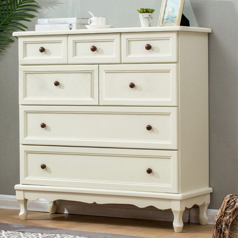 Mid-Century Modern Wood Accent Chest with Drawers 13.77" Wide Side Cabinet