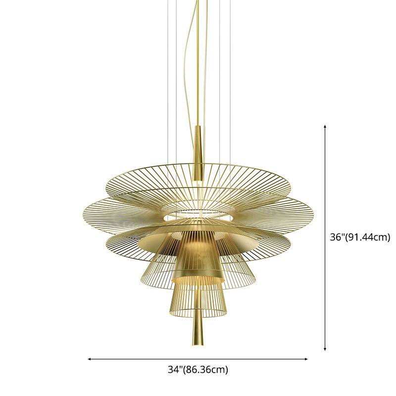 Metal Contemporary Hanging Pendant Light 1-Light Drop Pendant for Dining Room