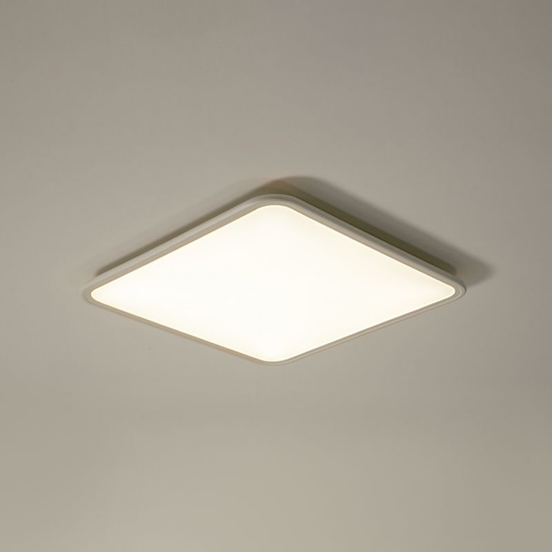 Metalen vierkante vorm spoelplafondlicht moderne stijl 1 licht spoelbevestiging verlichting in het wit