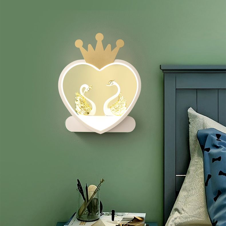 Geometry Shape Wall Light Kids Style Metal 1-Light Wall Mount Light