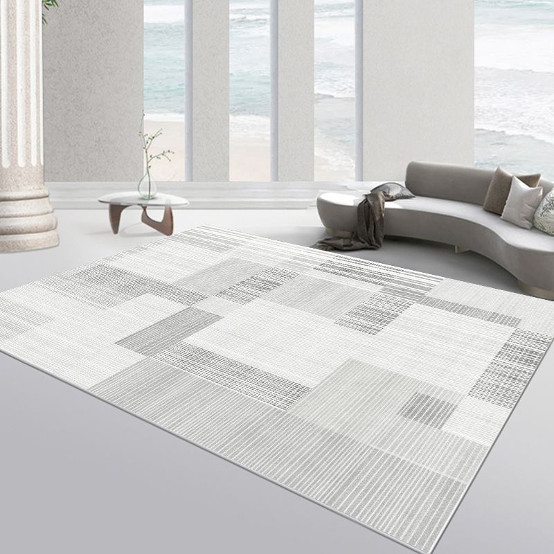 Natuurlijk geometrisch patroon tapijt polyester tapijtkleurige resistent binnen vloerkleed voor woningdecoratie