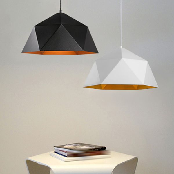 Forme de bol en métal Lumières suspendues de style moderne 1 Tête Hanging Mount Fixture pour le restaurant