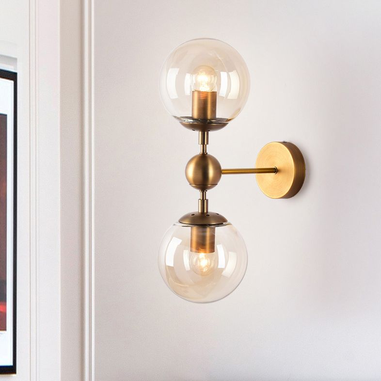 Globe Clear Class Wall Lighting Fixtures Modern Wall Mounted Light Fixture for Bedroom