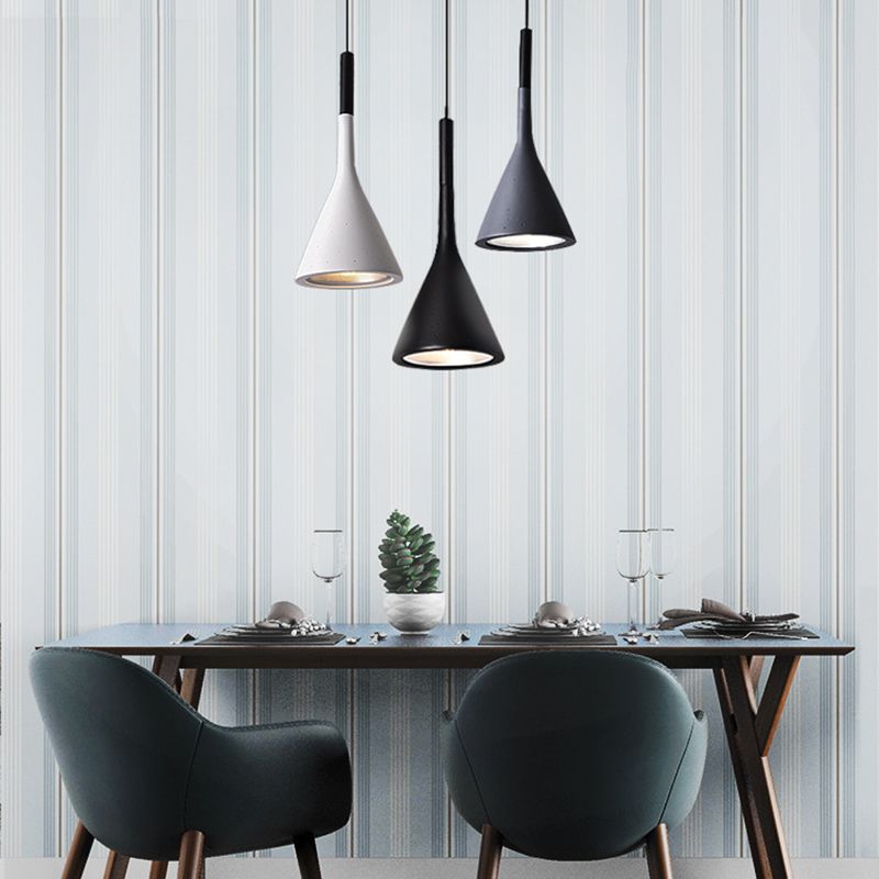 5.9 "brede macaroon mini hangend licht met hars kegel schaduw moderne stijl enkele lampverlichting voor slaapkamer