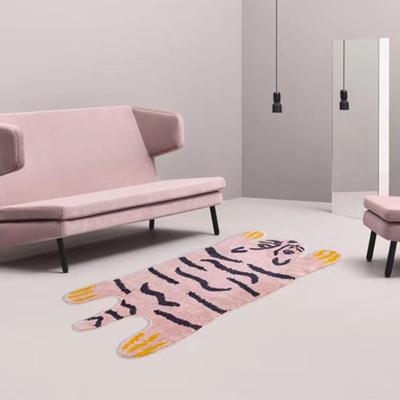 Novelty Animal Pattern Rug Polyester Indoor Rug Non-Slip Backing Carpet for Living Room