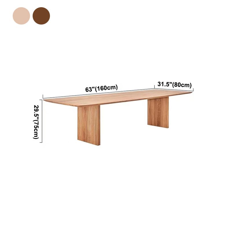 Mesa de madera contemporánea de madera maciza mesa de madera para comedor para comedor