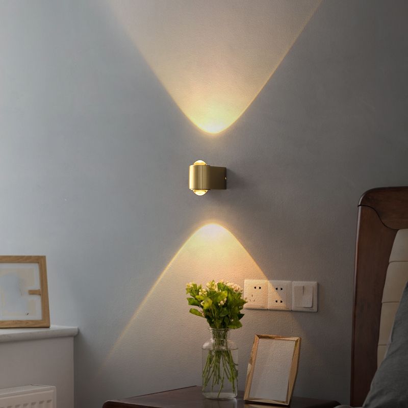 Lineare Form Metallwandbeleuchtung moderne Multi -Leuchten -Wandmontageleuchten in Messing