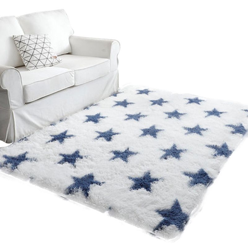 Coffee Gradual Change Rug Polyester Modern Rug Stain Resistant Rug for Drawing Room